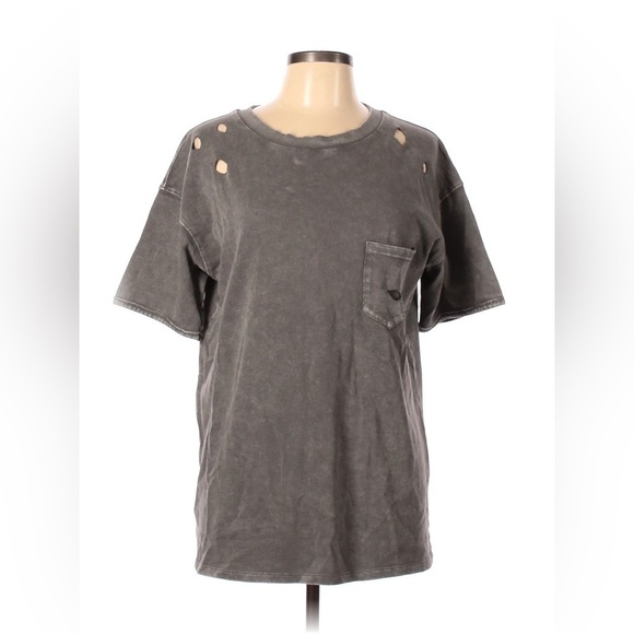 Distressed Gray Tee - Picture 1 of 2